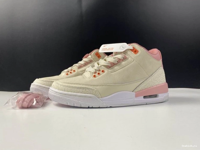 One Kick CK9246-116 3 Sail Rust Jordan Air Retro Pink (W) 0810